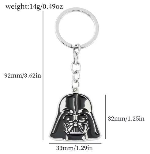 Dark Helmet Pendant Keychain