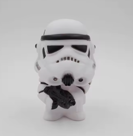 10cm Cute Sci-Fi Soldier & Dark Helmet Figure Set