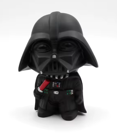 10cm Cute Sci-Fi Soldier & Dark Helmet Figure Set