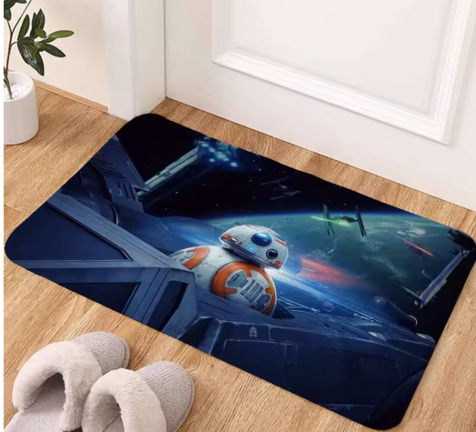 Space-Themed Anti-Slip Door Mat – Bathroom & Entryway Home Decor Rug