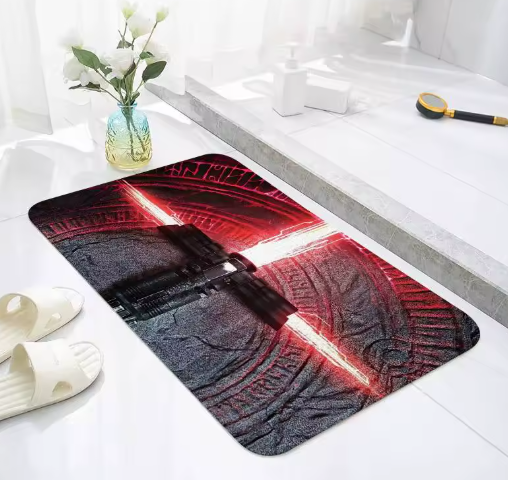 Space-Themed Anti-Slip Door Mat – Bathroom & Entryway Home Decor Rug