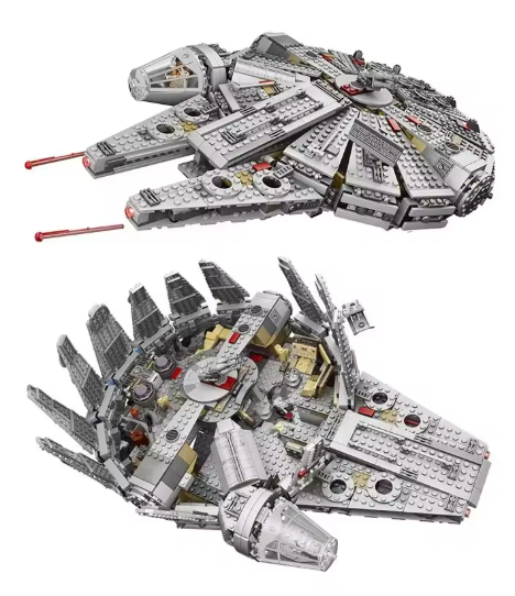 Falcon Spaceship Bricks Set – Spacecraft Building Kit for Kids (And not only)