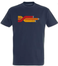 Retro Space Stripe Graphic T-Shirt