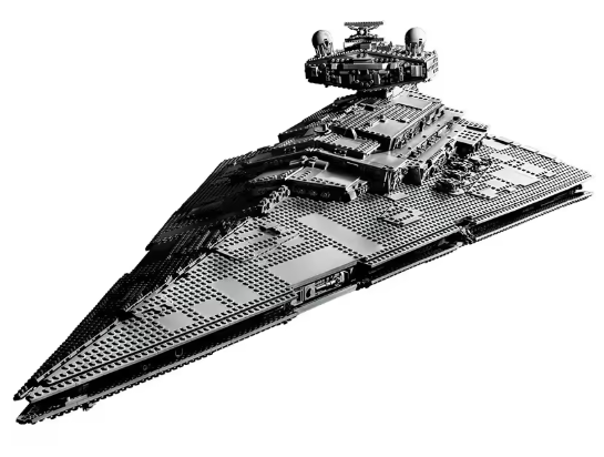 Buildable Dark Fleet Star Cruiser – Space Warship Model Decor Kit