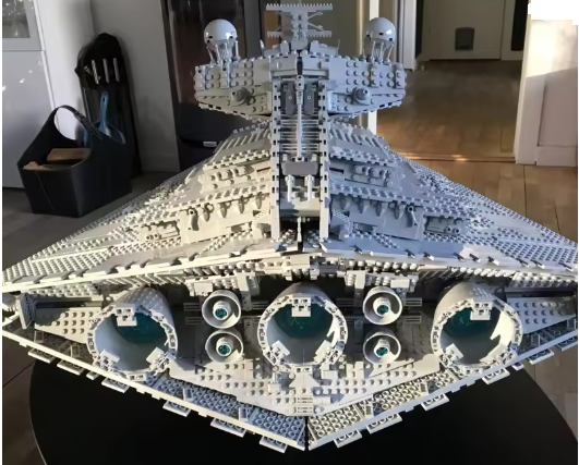 Buildable Dark Fleet Star Cruiser – Space Warship Model Decor Kit