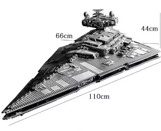 Buildable Dark Fleet Star Cruiser – Space Warship Model Decor Kit