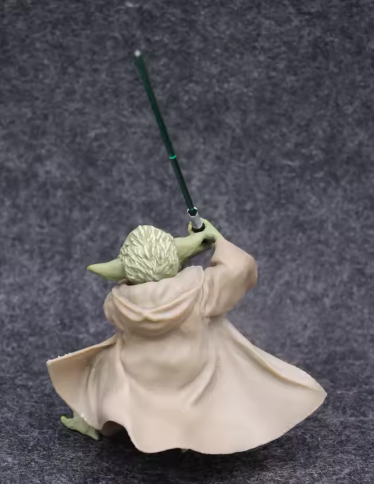 Action Figure with Green Energy Sword – Collectible Toy